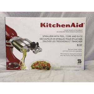 KitchenAid Spiralizer Attachment KSM1APC Peel Core Slice Set NEW